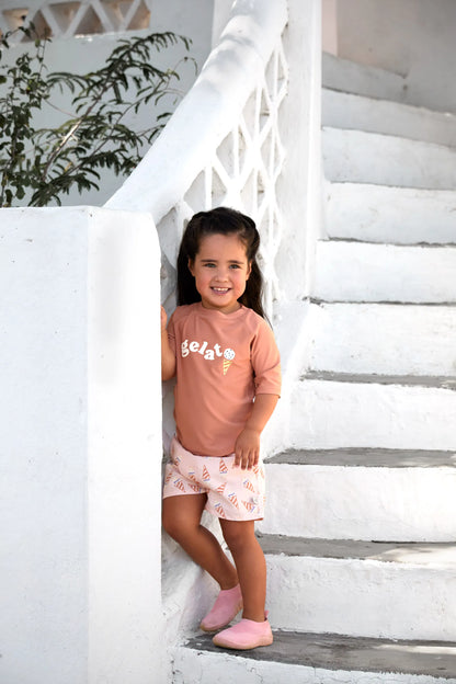 Lässig - Baby/Kinder Badehose Ice Cream pink