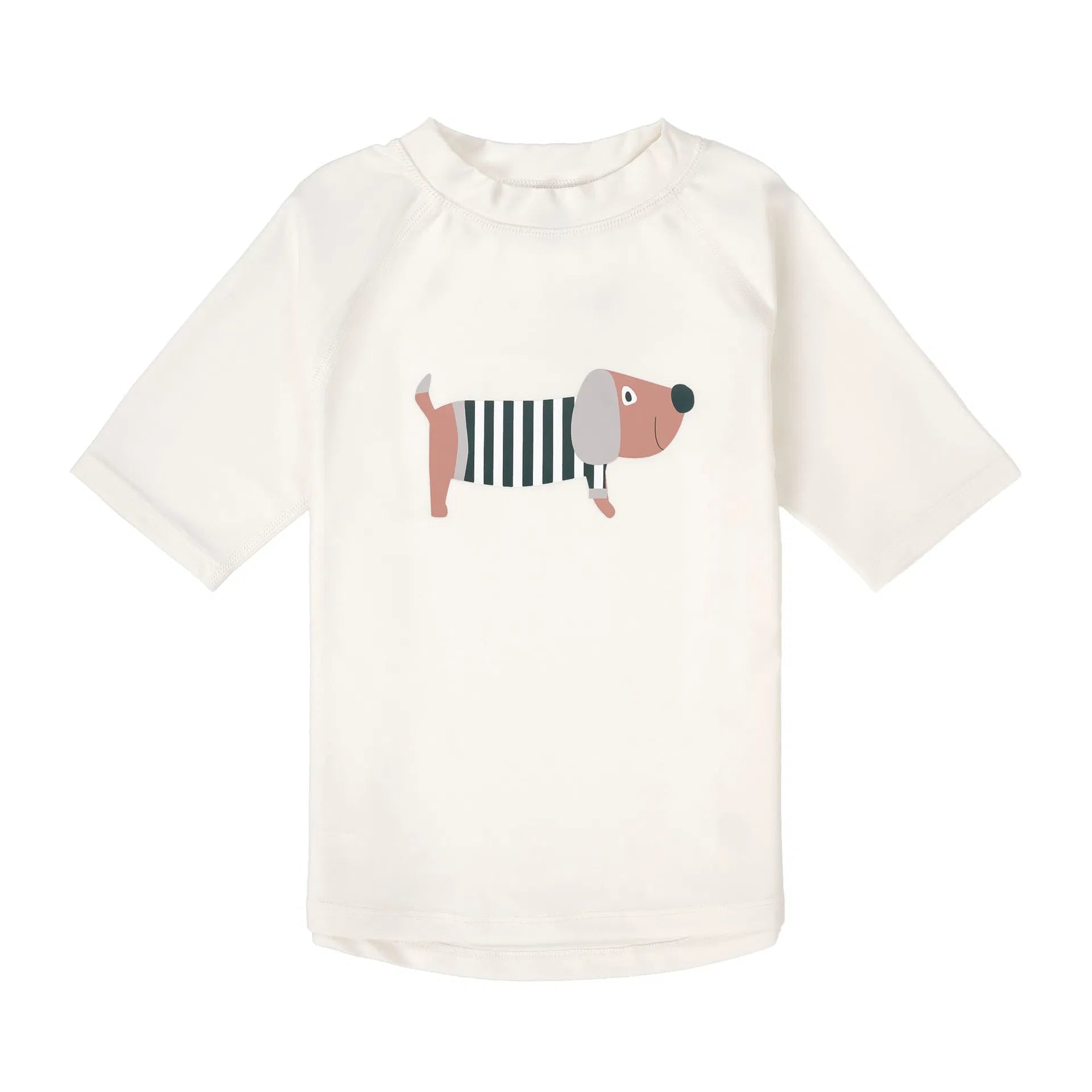 Lässig - Baby/Kinder Badeshirt Dackel weiss
