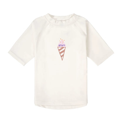 Lässig - Baby/Kinder Badeshirt Ice Cream weiss