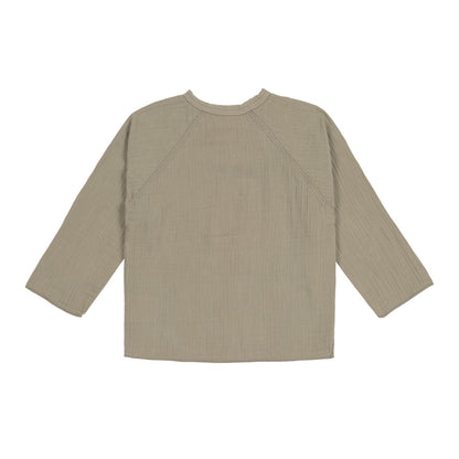 Lässig - Baby/ Kinder Muslin Wickelshirt oliv