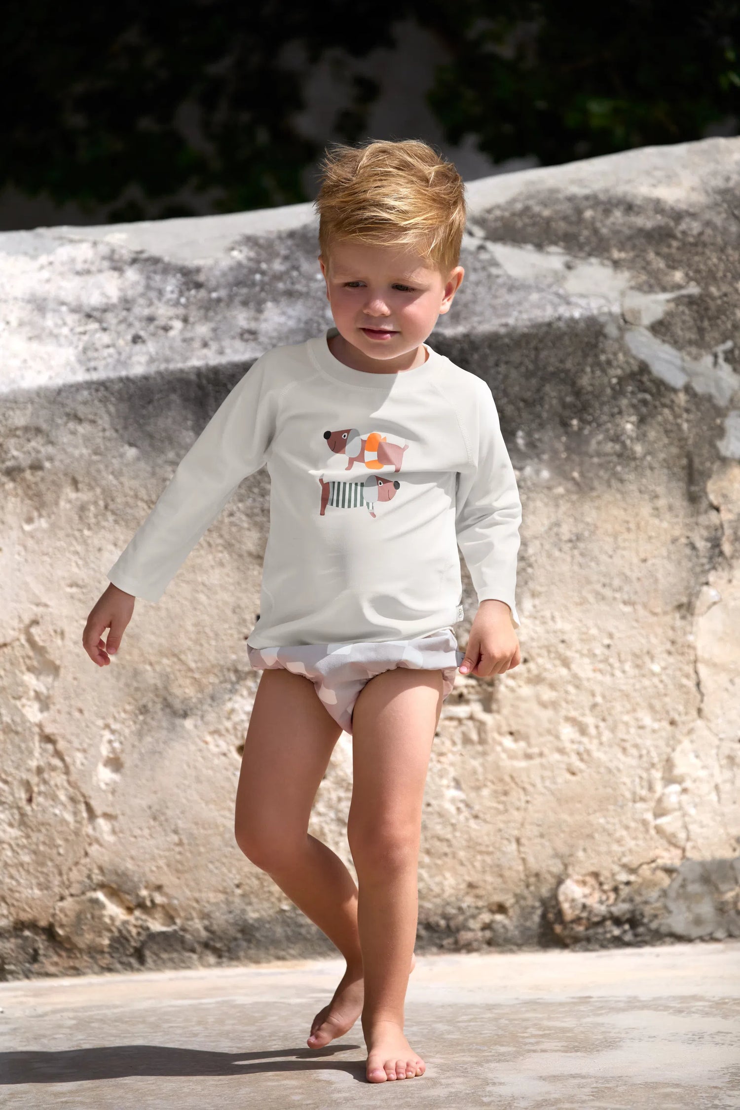 Lässig - Baby/Kinder Badewindel kariert grau/weiss