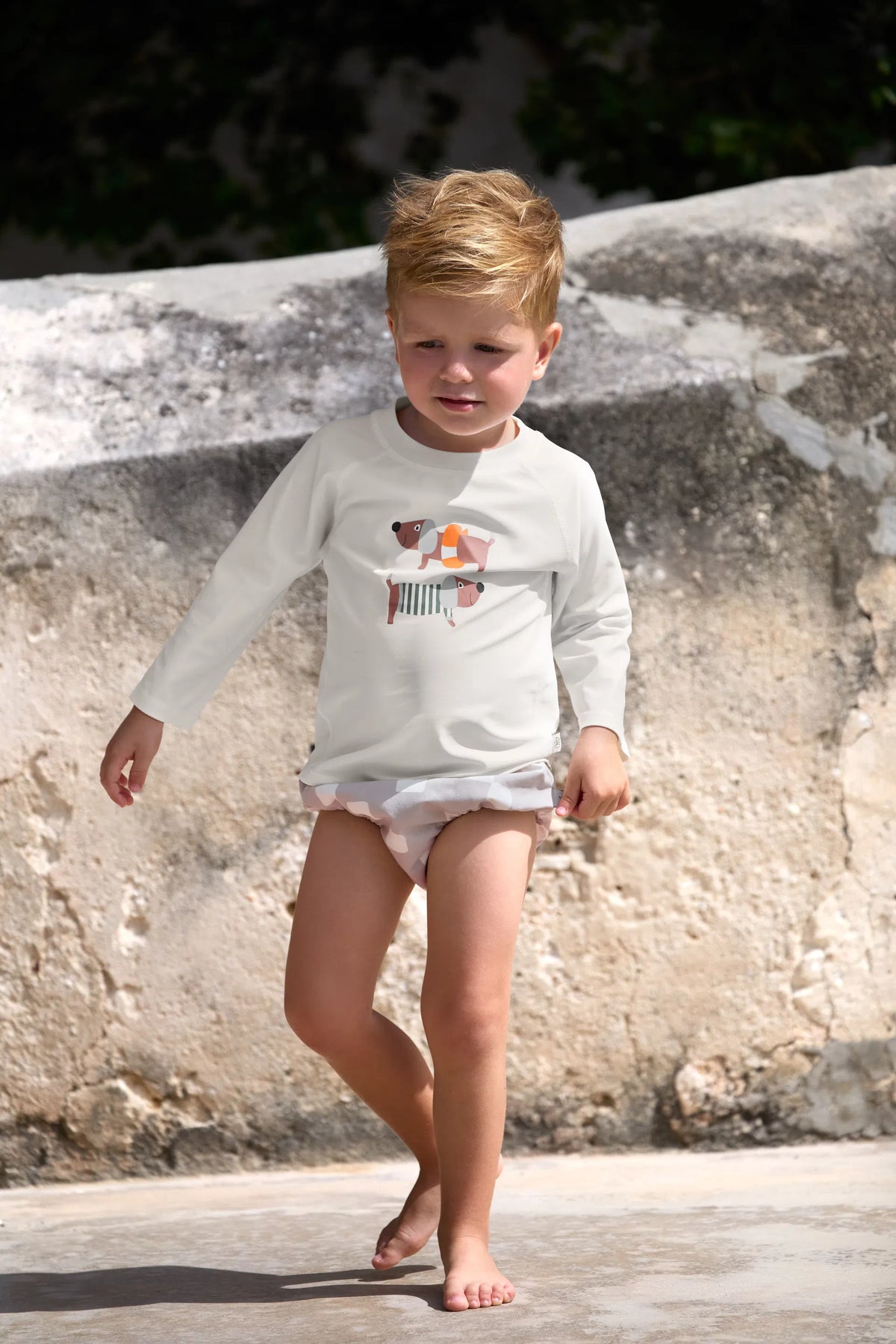 Lässig - Baby/Kinder Badewindel kariert grau/weiss