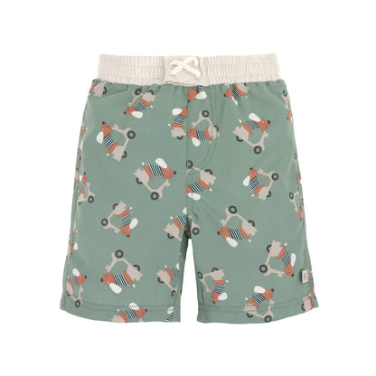 Lässig - Baby/Kinder Badehose Dackel grün