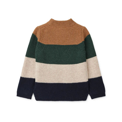 Liewood - Kinder Strickpullover Cali gestreift blau