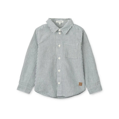 Liewood - Kinder Hemd Costa gestreift blau