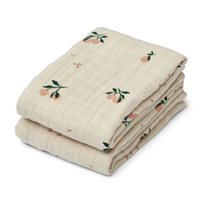 Liewood - Swaddles Biobaumwolle Pfirsich 2-Set - AURYN Shop