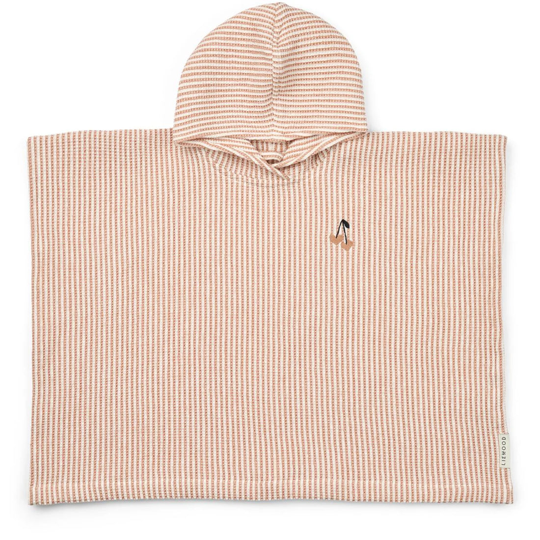 Liewood - Kinder Badeponcho Streifen rosa Baumwolle