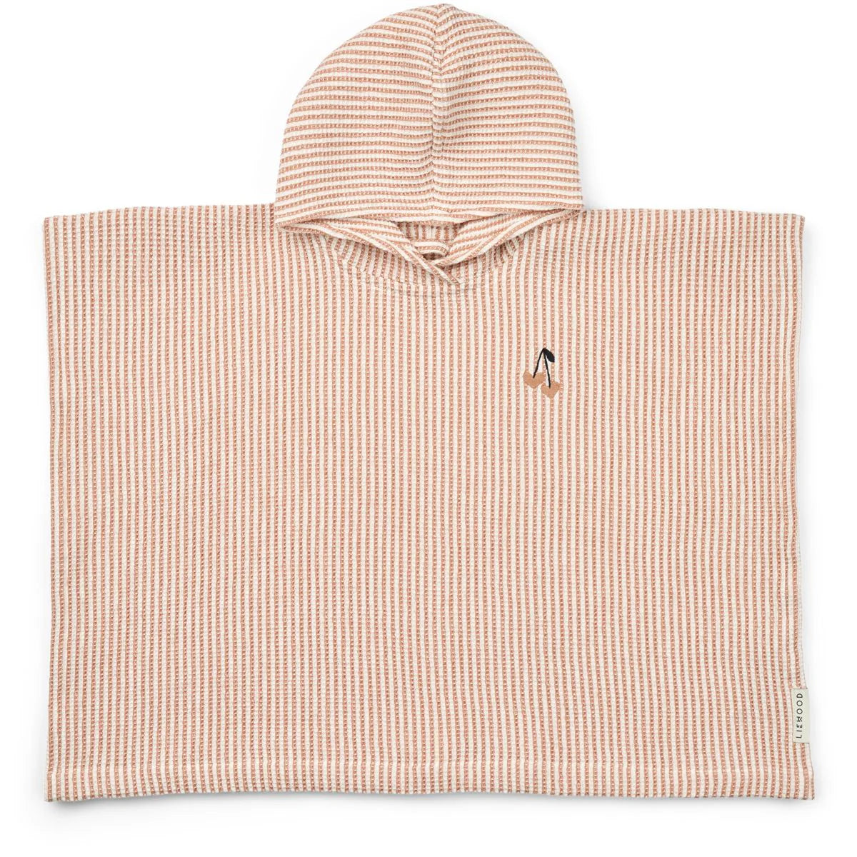 Liewood - Kinder Badeponcho Streifen rosa Baumwolle