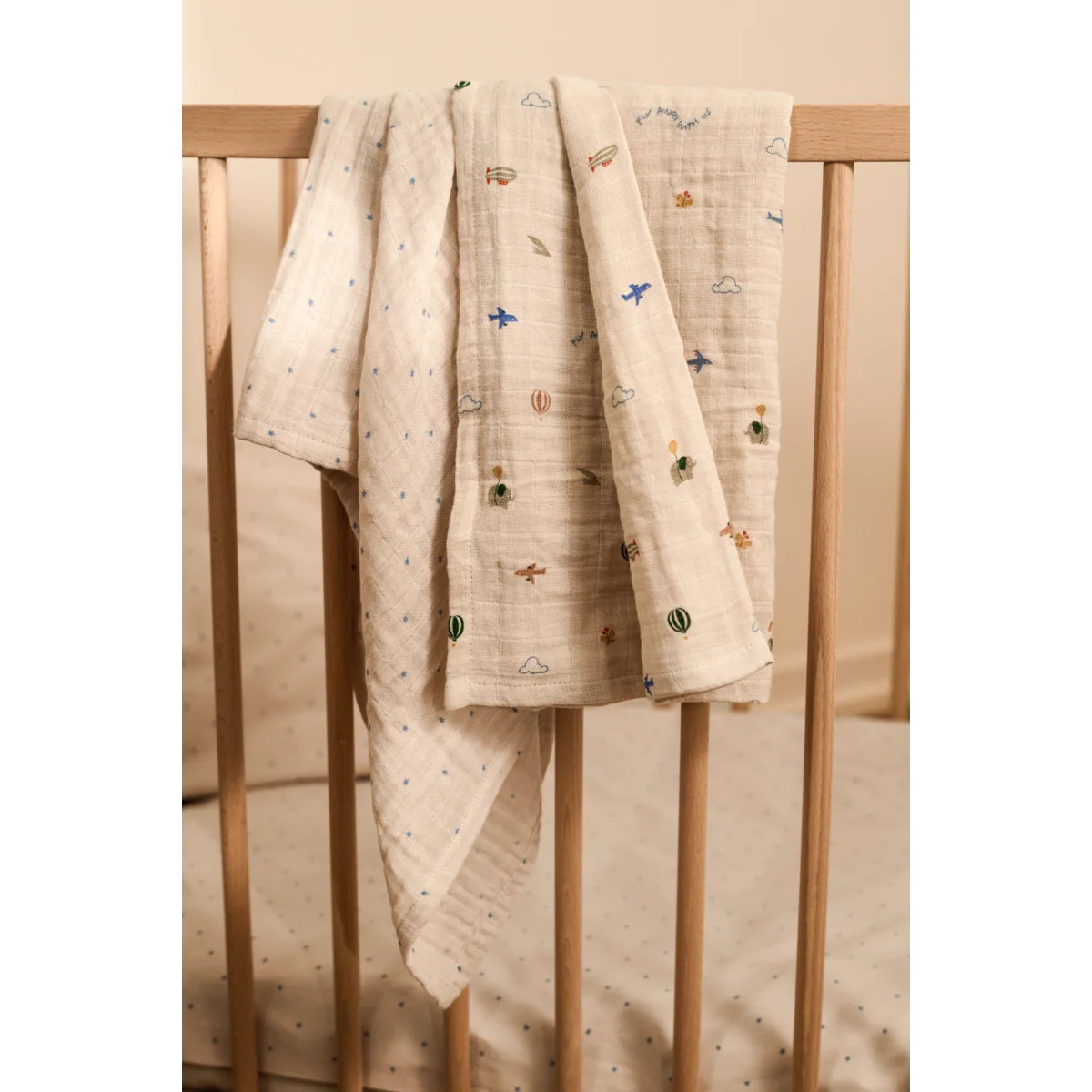 Liewood - Baby Swaddle Biobaumwolle Stars/Flying Mix
