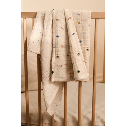 Liewood - Baby Swaddle Biobaumwolle Stars/Flying Mix