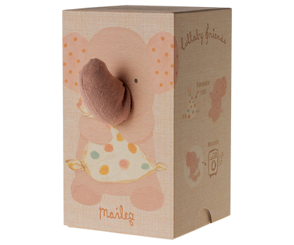 Maileg - Kuschelfreund &amp; Spieluhr Elefant rosa