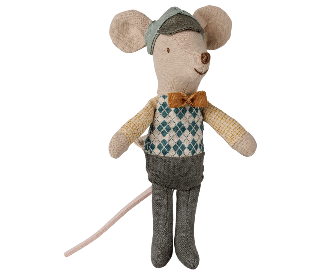 Maileg - Fahrer-Maus, kleiner Bruder