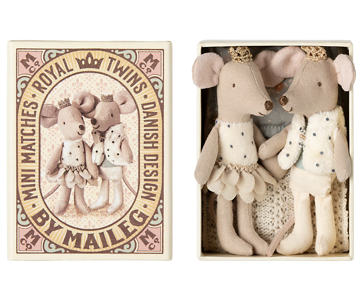 Maileg -  Königliche Zwillingsmäuse in Box