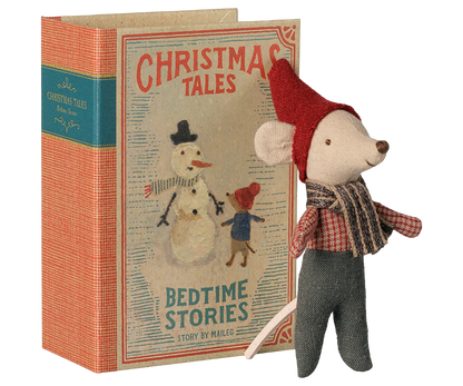 Maileg - Weihnachtsmaus "Baby im Buch"