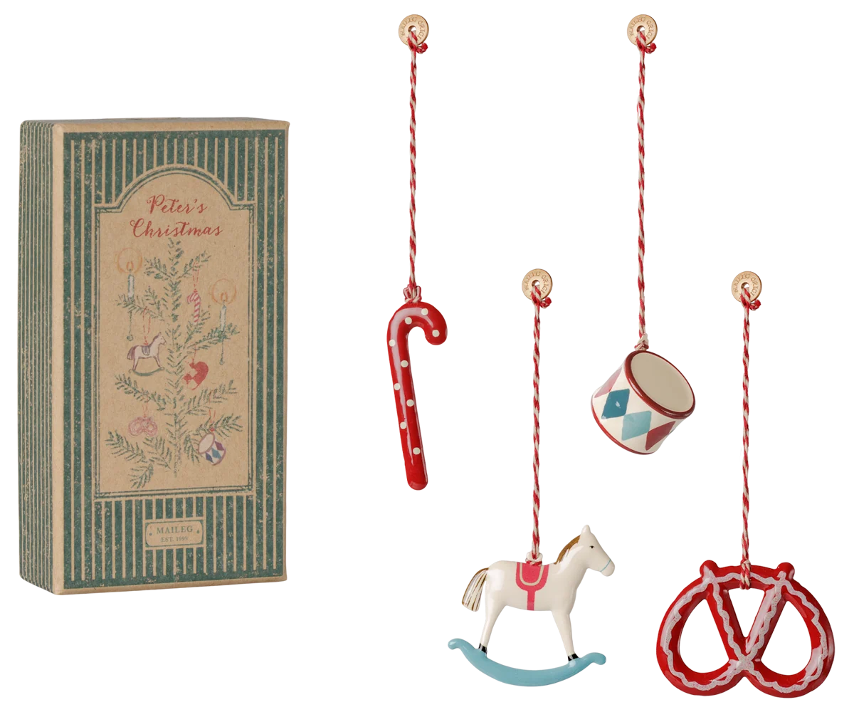 Maileg - Weihnachtsbaumschmuck-Set "Peter´s Christmas"