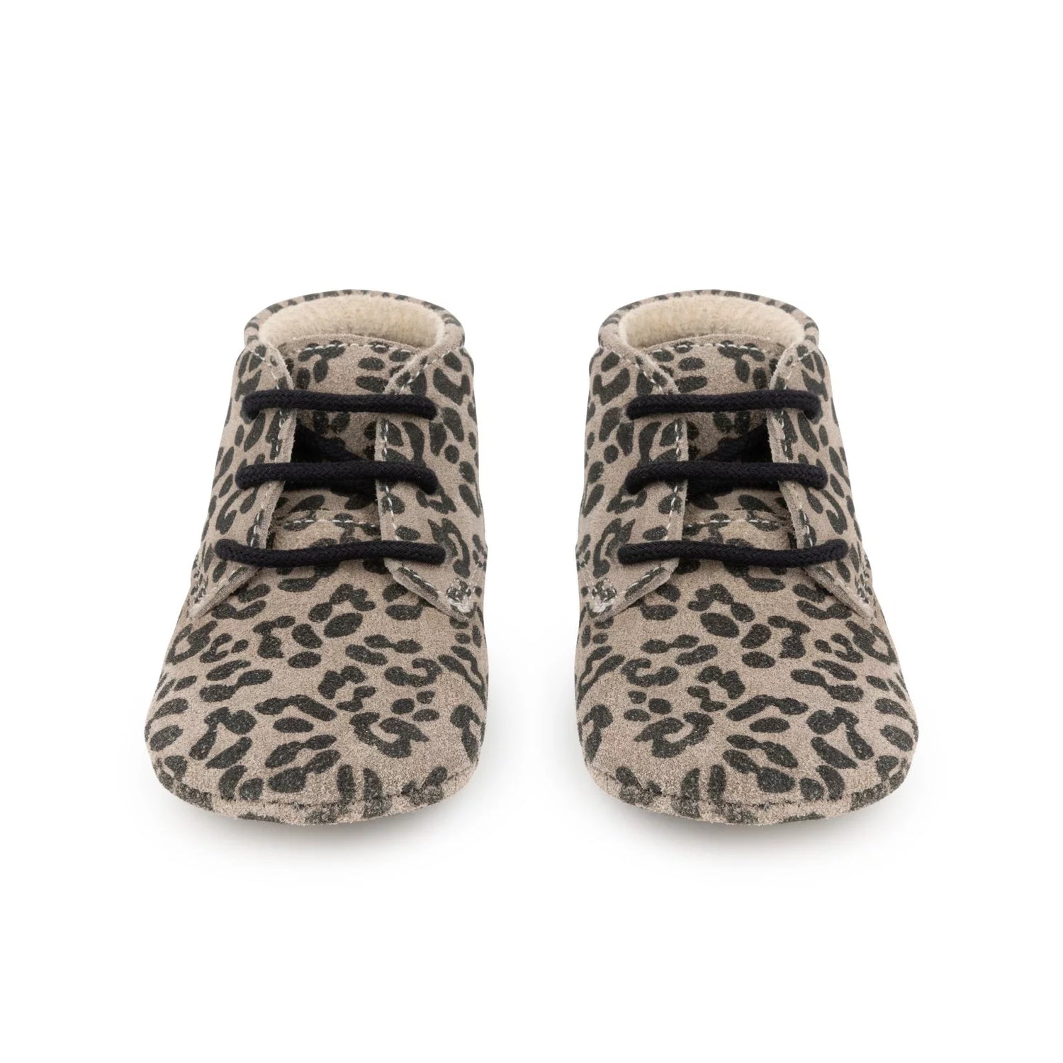 Mavies - Baby klassiche Stiefel Leo-Print grau