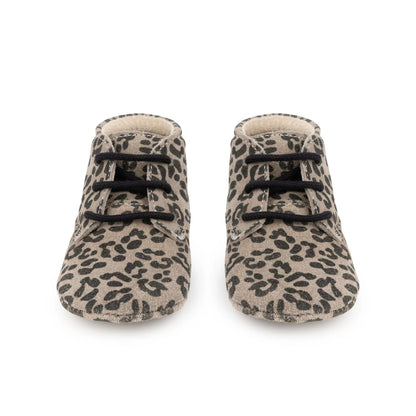 Mavies - Baby klassiche Stiefel Leo-Print grau
