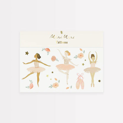 Mit unseren wunderschönen Balletttänzer-Tattoos sehen Sie tanztastisch aus. Sie sind perfekt für eine Ballettparty, zum Mitnehmen in Partytüten oder für Spaß an Regentagen. Zarte Pastellrosa kombiniert mit glänzenden Goldfoliendetails ergeben einen fabelhaften Effekt.
