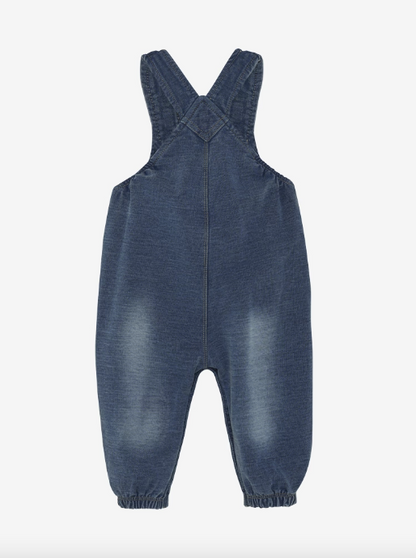 Minymo - Baby Latzhose Denim Optik blau