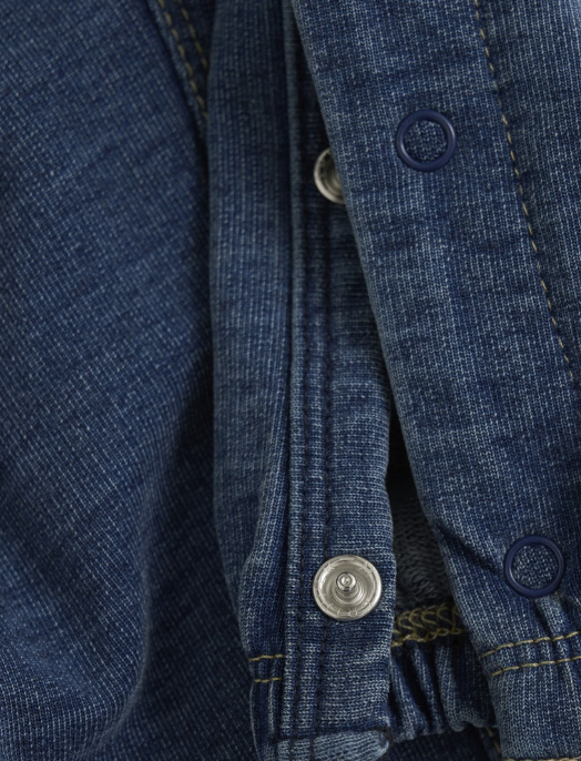 Minymo - Baby Latzhose Denim Optik blau