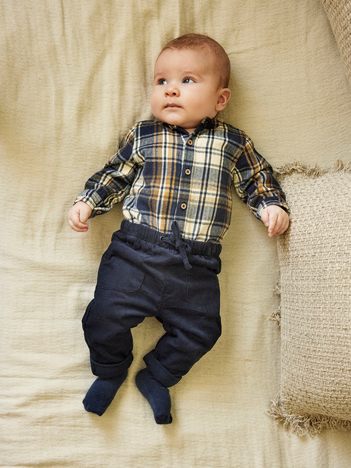 Minymo - Baby Cordhose dunkelblau