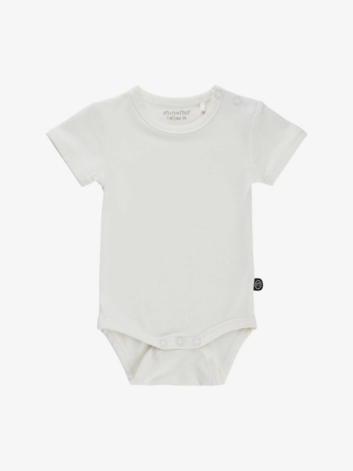 Minymo - Babybody kurzarm weiß