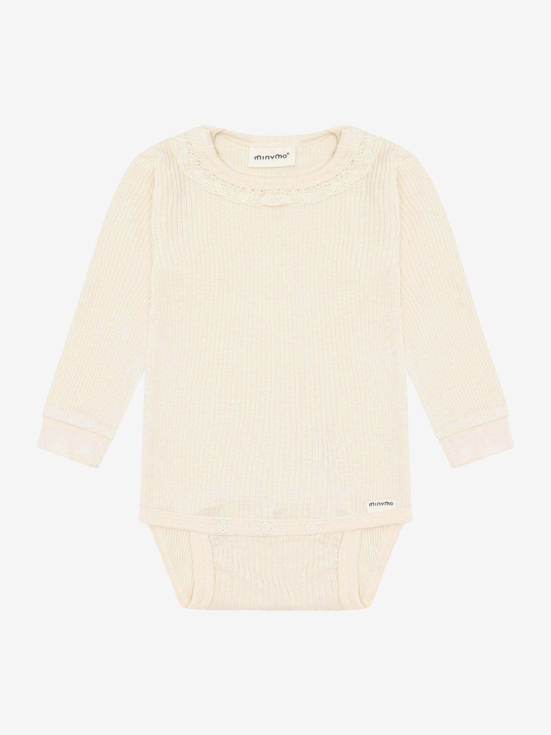 Minymo - Babybody langarm weiß