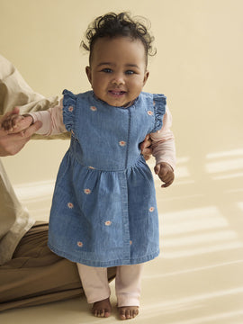 Minymo - Baby Jeanskleid denim