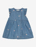 Minymo - Baby Jeanskleid mit Blumen