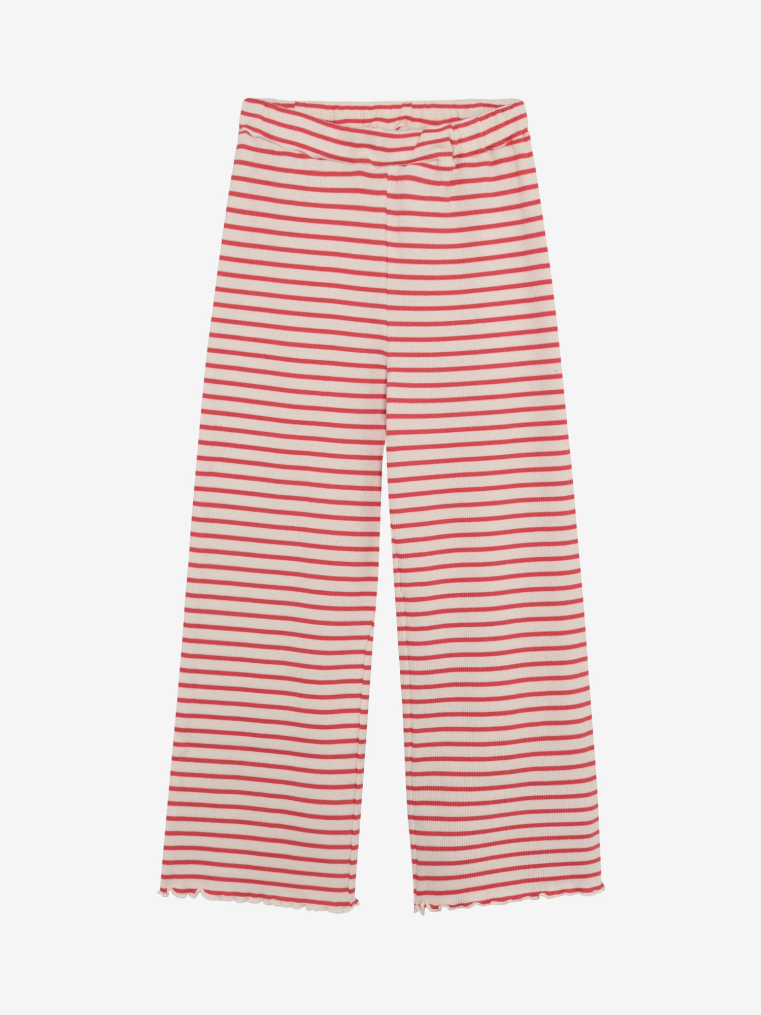 Minymo - Kinder Hose gestreift rot-weiß