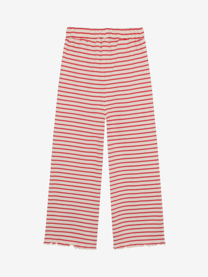 Minymo - Kinder Hose gestreift rot-weiß