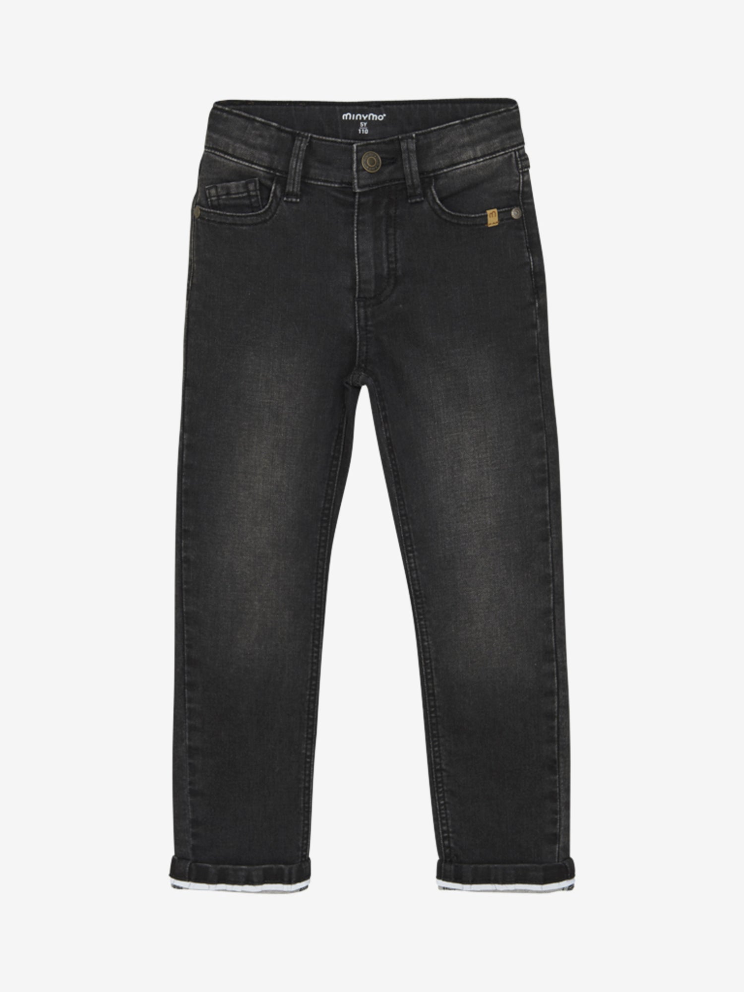 Schöne Jeanshose von Minymo. Die Hose ist aus einer weichen Baumwollmischung gefertigt. Die Hose hat sowohl vorne als auch hinten Taschen