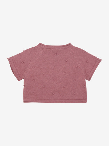 Minymo - Baby kurzarm Pullover rosa