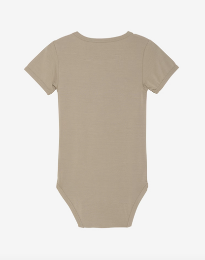 Minymo - Babybody kurzarm beige
