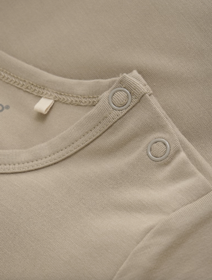 Minymo - Babybody kurzarm beige