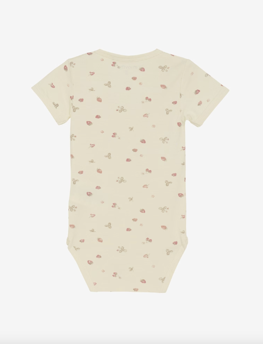 Minymo - Babybody kurzarm Erdbeere