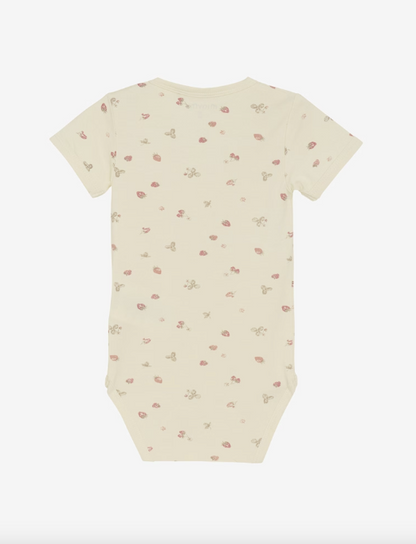 Minymo - Babybody kurzarm Erdbeere
