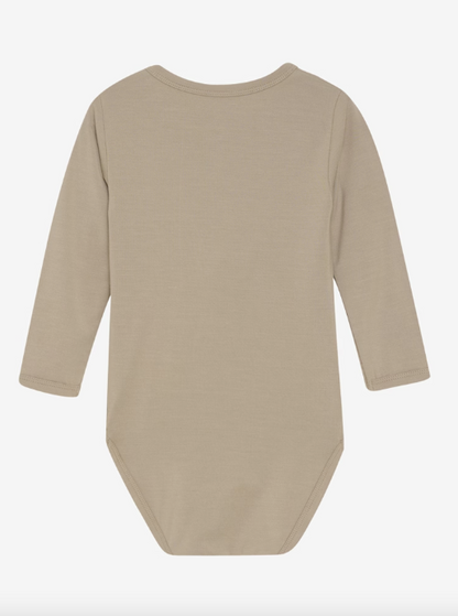Minymo - Babybody langarm beige