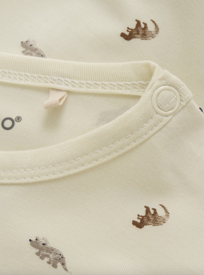 Minymo - Babybody langarm Dinos