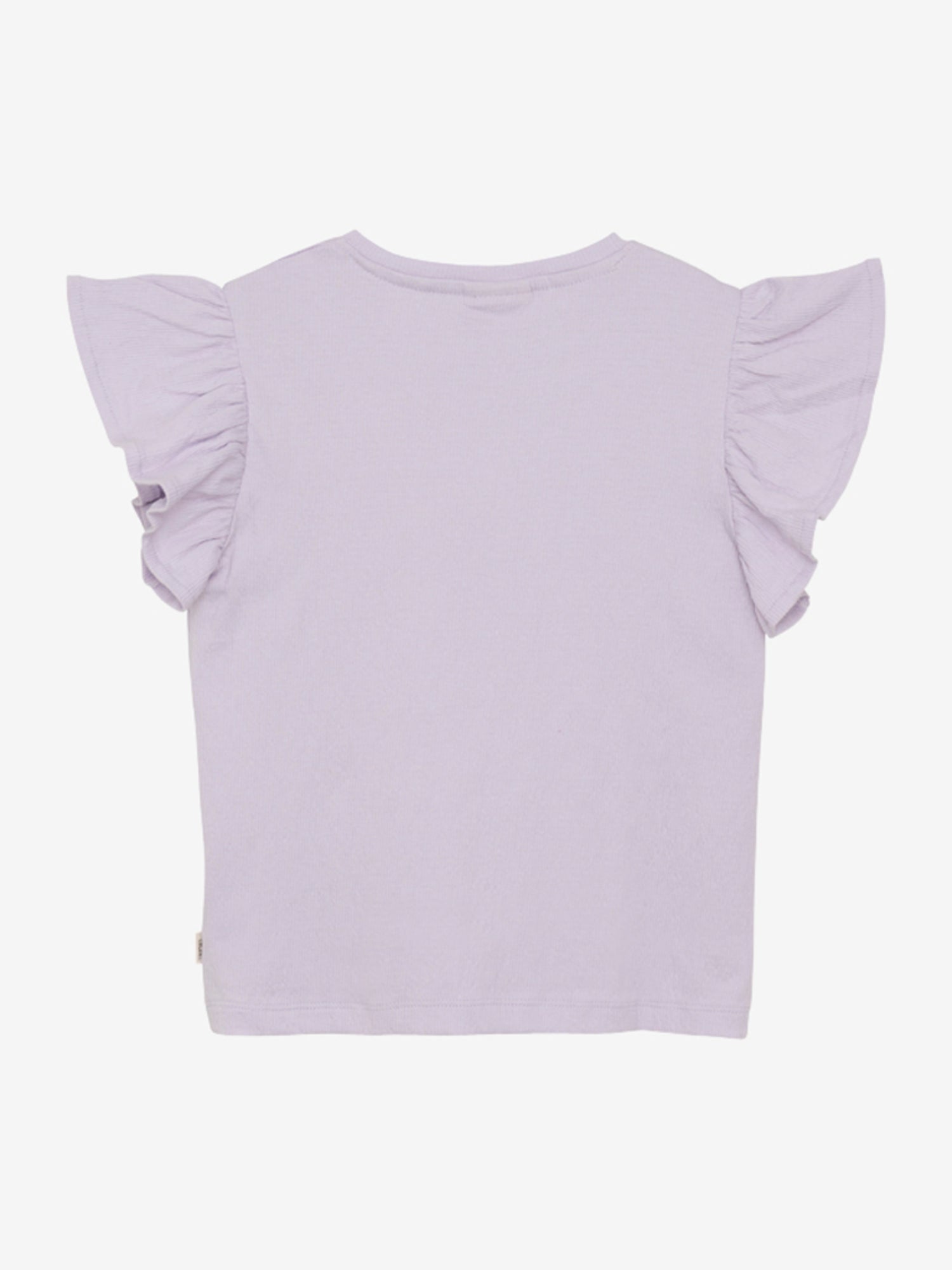 Minymo - Kinder T-Shirt mit Rüschen flieder