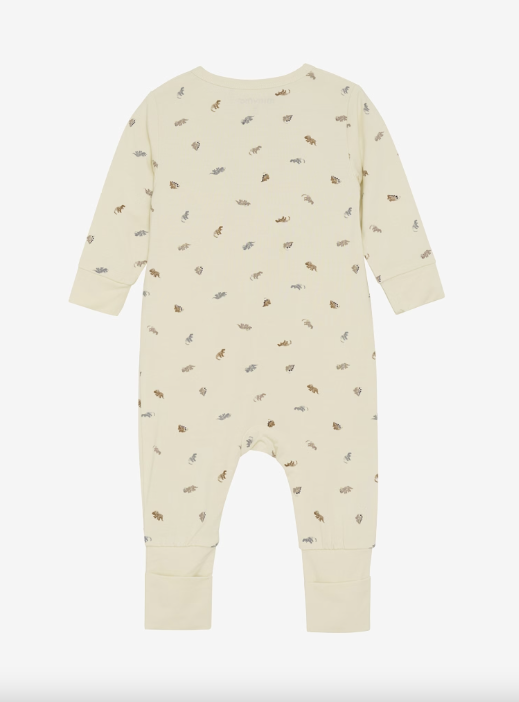 Minymo - Baby Strampler Dinos  natur
