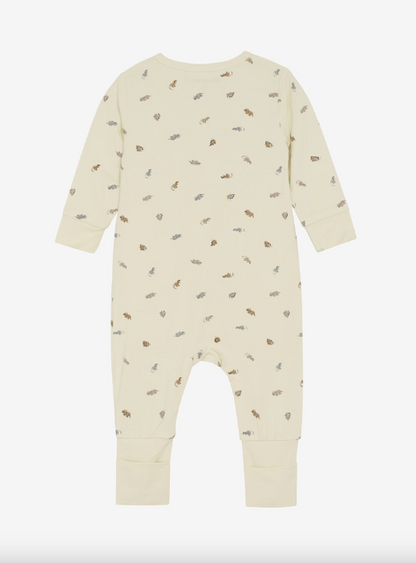Minymo - Baby Strampler Dinos  natur