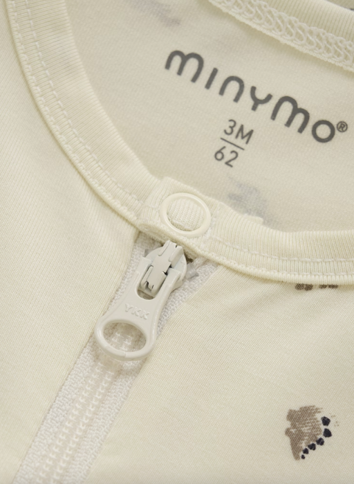 Minymo - Baby Strampler Dinos  natur