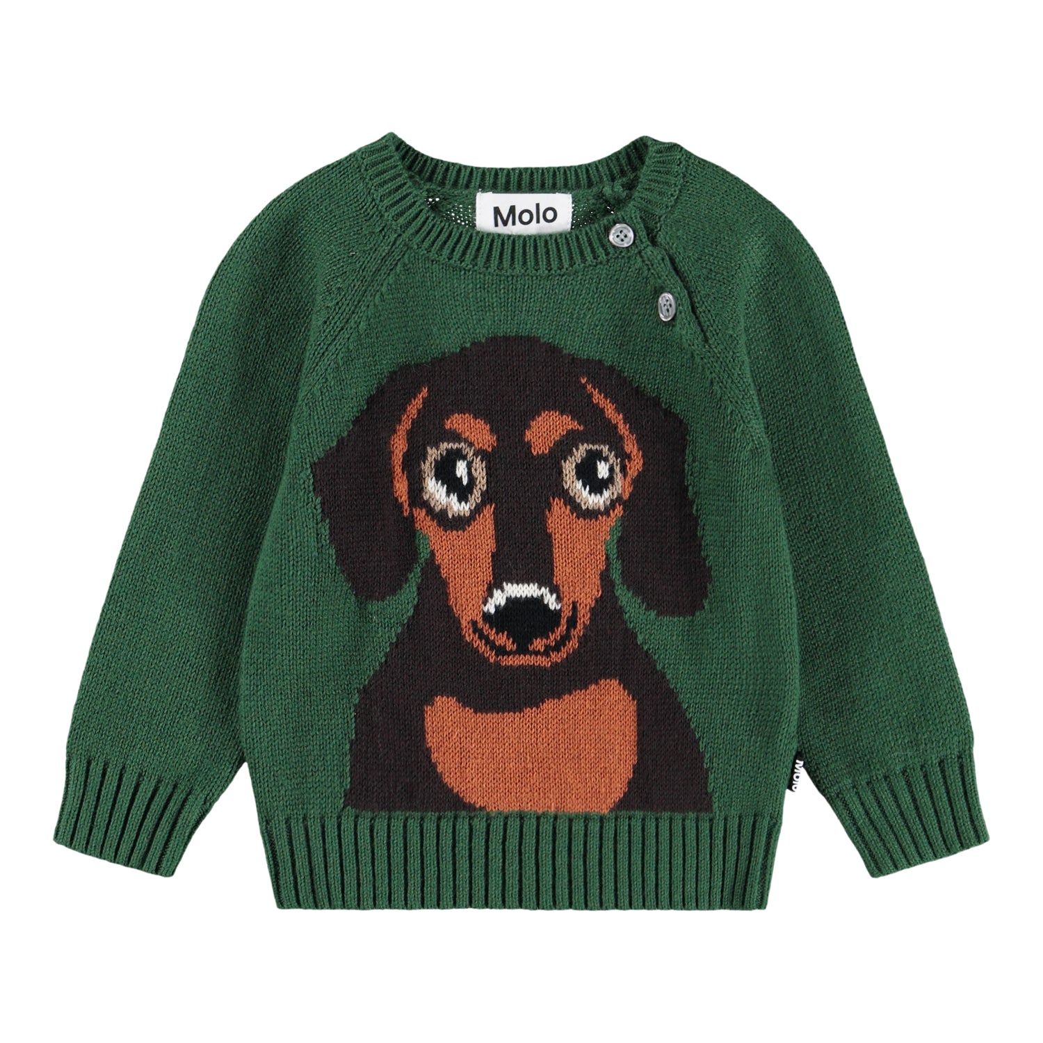 Molo - Strickpullover für Babys mit Dackel-Print