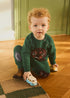 Molo - Strickpullover in grün - Junge / Kinder mit Dackel-Print