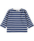 Molo - Langarmshirt in blau gestreift mit Smiley für Kinder/ Jungen
