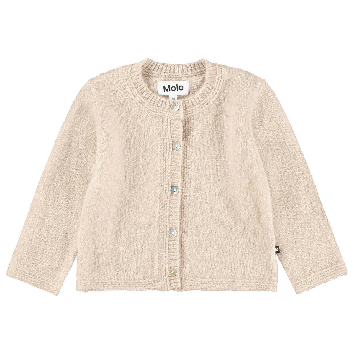 Molo - Baby Strickjacke aus Wolle beige