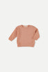 Sweatshirt aus weichem, gewaffeltem Bio-Baumwoll-Jersey mit superweiche Innenseite für hervorragenden Tragekomfort von My Little Cozmo.