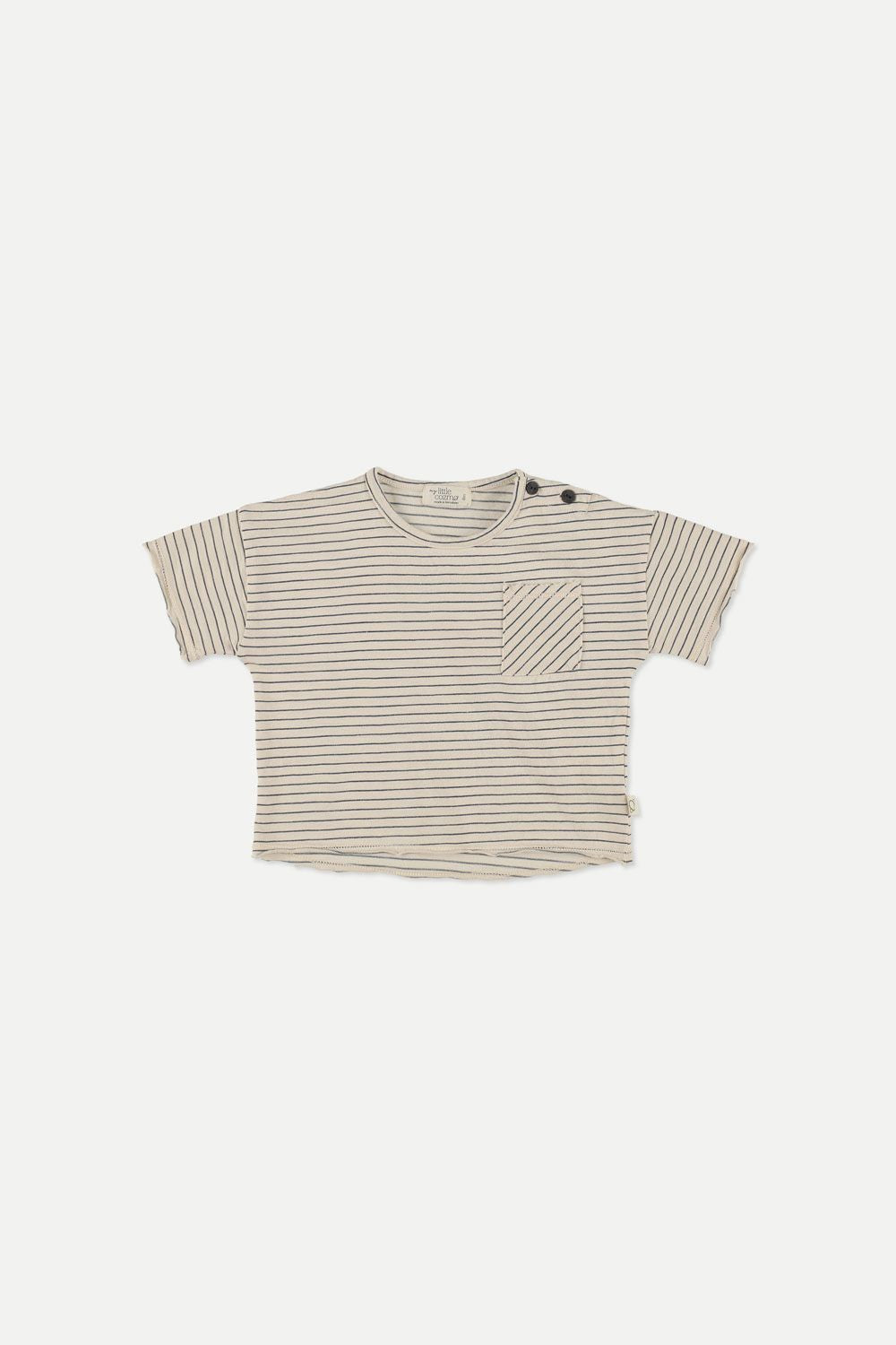 Gestreiftes T-Shirt aus superweicher, leichter Biobaumwolle von My Little Cozmo.