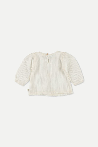 My Little Cozmo -  Baby Bluse Musselin natur